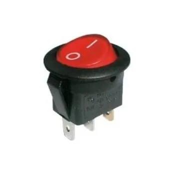 vypínač Vypínač rudý D12,5 2620015 250V/ 6A 07-12-801-24615