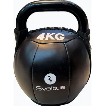 Kettlebell Sveltus Soft PU 4 kg black