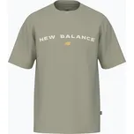 Pánské tričko New Balance Reimagined Graphic olivine
