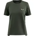 Salewa Puez AM Hyb dámské triko krátký rukáv Dark Olive vel. S