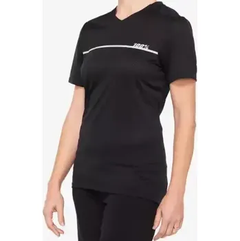 cyklistický dres 100% Ridecamp dámský dres krátký rukáv Black/Grey vel. S