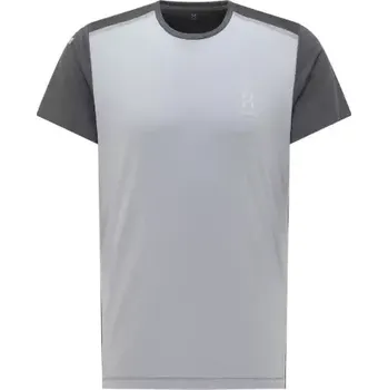 Pánské tričko Haglöfs L.I.M Tech pánské triko krátký rukáv šedá/tm. šedá vel. L