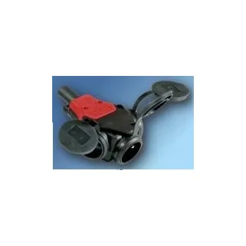 Elektrická zásuvka Roztrojka gumová TYP-24311-sw IP44 SCHMACHTL CZ spol. s r.o. 07-22-053-24315