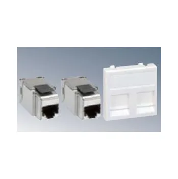 Elektrická zásuvka SIM-KB96F/14 zás. 2xRJ45 6e UTP čer SCHMACHTL CZ spol. s r.o. 03-10-553-20428