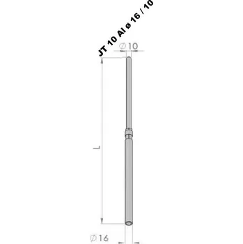Hromosvod Tyč JT 30 AlMgSi16/10 421050 DT TECHNIC s.r.o. 57-04-525-21050