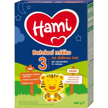 Kojenecká výživa Hami batolecí mléko 600g dobrou noc 12m