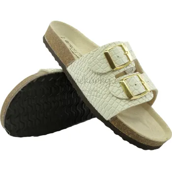 Chlapecké sandály Pantofle Protetika ORS T 92 croco smetanová (15) - vel. 42