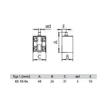 Konc.spínač KS 10-01 jednotka SEZ - CZ s.r.o. 11-18-050-05001
