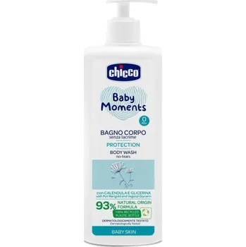 Šampon CHICCO Šampon na tělo s&nbsp;dávkovačem Baby Moments Protection 93% přírodních složek 750 ml