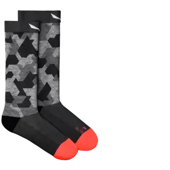 Pánské ponožky Salewa Pedroc Camo Merino Crew dámské ponožky Black Out vel. 42-47