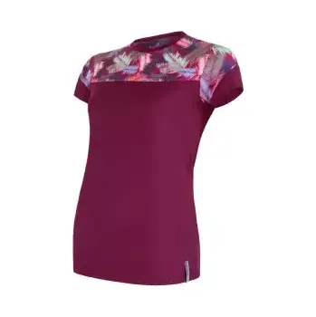 Sensor Coolmax Impress dámské triko krátký rukáv Lilla/Feather vel. L