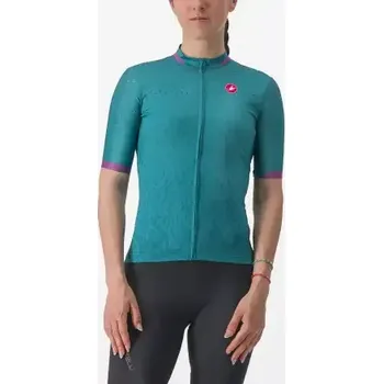 cyklistický dres Castelli Pezzi dámský dres krátký rukáv Quetzal Green vel. S