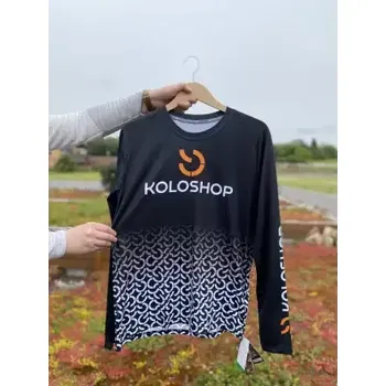 cyklistický dres Koloshop Sensor pánský dres dlouhý rukáv Black vel. XL