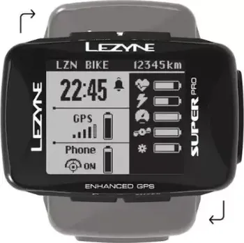 GPS navigace Lezyne Super Pro GPS Smart Loaded navigace black