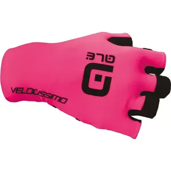 Cyklistické rukavice Alé Velocissimo Crono rukavice Fluo Pink/Black vel. XXL