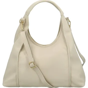 Kabelka Trendy dámská kožená kabelka na rameno Shammi, krémová