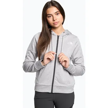 Dámská mikina Dámská trekingová mikina The North Face Reaxion Fleece F/Z Hoodie light grey heather