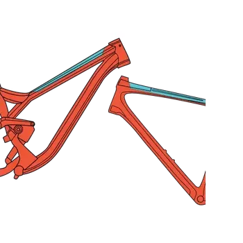 rám kola RideWrap ochranná fólie na horní rámovou trubku Matná