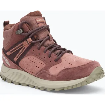 Dámská treková obuv Dámská turistická obuv Merrell Wildwood Mid Ltr Wp marron/burlwood
