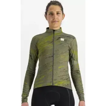 cyklistický dres Sportful Cliff Supergiara Thermal dámský dres dlouhý rukáv beetle guacamole black vel. M