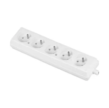 Elektrická zásuvka 5-zásuvka holá GN-570 bílá 07-22-029-30570