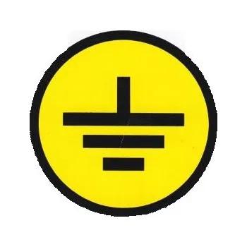 Samolepící etiketa Štítek samolep.-uzemnění (90x) arch 59-04-807-02390