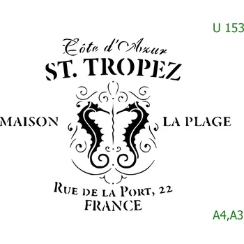 Šablona U 153 - A4 , Lepící fólie