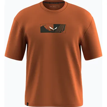 Pánské tričko Pánské tričko Salewa Eagle Hybrid Loose bombay brown