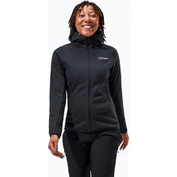 Dámské oblečení Dámská fleecová mikina Berghaus Heuberg Hoody jet black/grey pinstripe marl