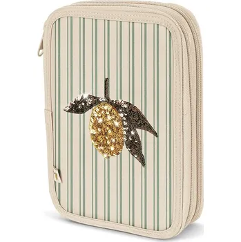 Penál Konges Slojd Dvoupatrový penál Duo Verde Konges Sløjd Clover Pencil Case