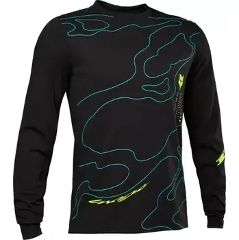 cyklistický dres Fox Ranger Lunar Dr Md Ls pánský dres dlouhý rukáv Black vel. S