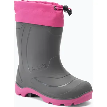 Dětská sportovní obuv Dětské turistické boty Kamik Snobuster1 charcoal/magenta