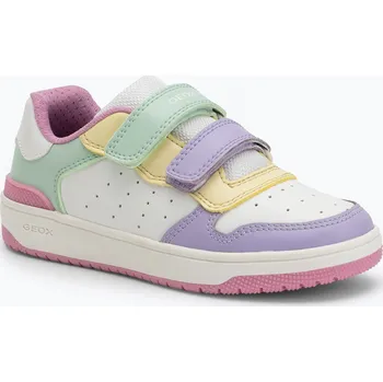 Chlapecké tenisky Juniorské boty Geox Washiba white/multicolor