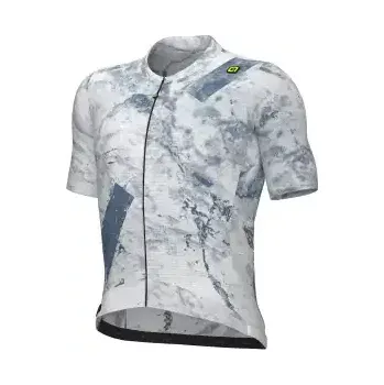 cyklistický dres Alé PR-E Marble pánský dres krátký rukáv Steel Blue vel. XL