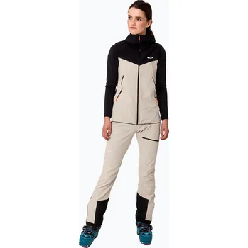 Dámské oblečení Salewa dámské softshellové kalhoty Sella DST Lights oatmeal
