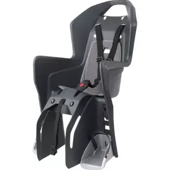 cyklosedačka sedačka Polisport Koolah na nosič černo-šedá