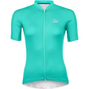 cyklistický dres Force Pure dámský dres krátký rukáv tyrkysová vel. XL