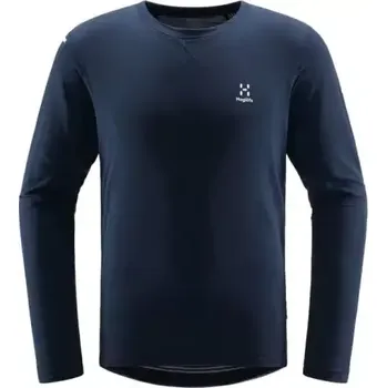 Pánská móda Haglöfs L.I.M Mid Roundneck pánské triko dlouhý rukáv tmavě modrá vel. S