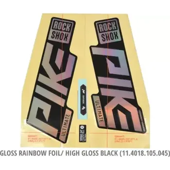 Vidlice na kolo Rock Shox Decal Pike Ultimate 27,5"/29" 2021 gloss rainbow foil/high gloss black