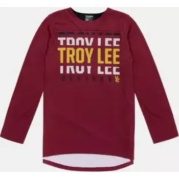 cyklistický dres Troy Lee Designs Ruckus Spun pánský dres 3/4 rukáv Oxblood vel. L