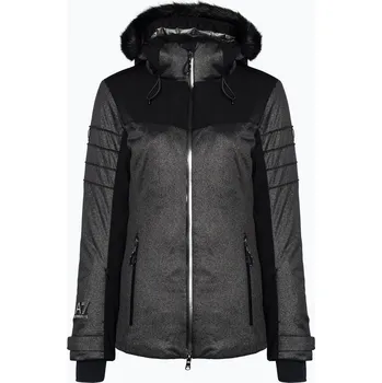 EA7 Emporio Armani dámská lyžařská bunda Giubbotto 6RTG15 šedá třpytivá