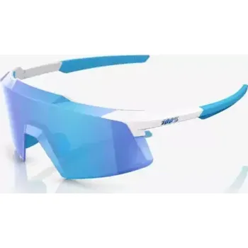 100% Aerocraft brýle Matte White/HiPER Blue Mirror