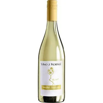 Víno z Kobylí Müller Thurgau Frízzo Barva vína je světle žlutá.Vůně je muškátová s jemnými ovocnými tóny. V chuti je víno plně muškátové, příjemně perlivé s pikantní kyselinkou a dlouhou dochutí.