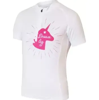 cyklistický dres Sensor Coolmax Entry dětský dres krátký rukáv Snow White Unicorn vel. 140