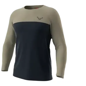 Pánské tričko Dynafit Traverse S-Tech pánské triko dlouhý rukáv Blueberry/Rock Khaki vel. M/L