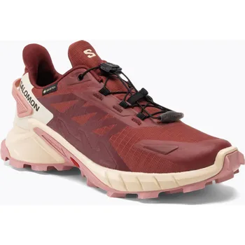 Dámská běžecká obuv Dámské běžecké boty Salomon Supercross 4 GTX cow hide/syrah/blush
