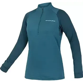 cyklistický dres Endura SingleTrack Fleece dámský dres tmavě šedozelená vel. S