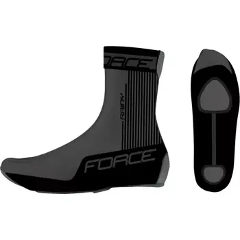 Cyklistické návleky Force Rainy Road návleky na tretry černé vel.XXL