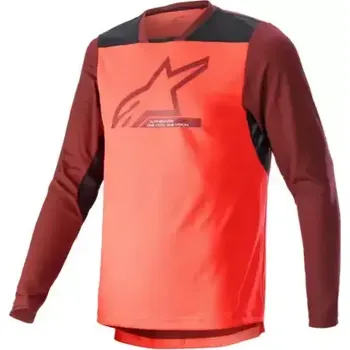 cyklistický dres Alpinestars Drop 6.0 V2 pánský dres dlouhý rukáv Coral Fluo vel. XL