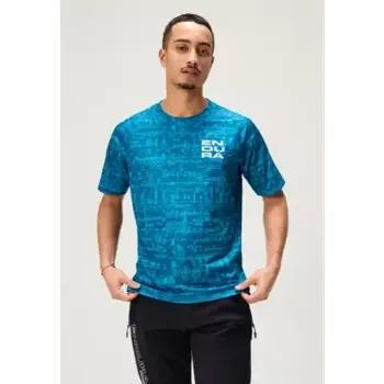 cyklistický dres Endura LTD Grid Print pánský dres krátký rukáv Atlantic vel. L